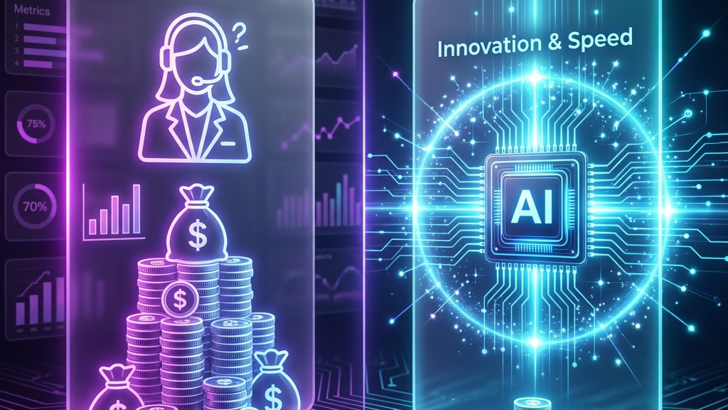 採用コストとAIエージェント導入コストの比較イメージ